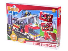 Mikro Trading BuildMeUp stavebnice - Fire rescue 196 ks v krabičce