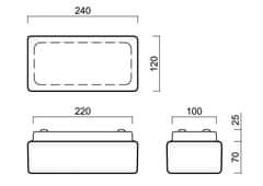 OSMONT OSMONT 59735 JENA 1 stropní/nástěnné skleněné svítidlo bílá IP43 4000 K 8W LED