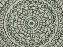 Beliani Kulatý oboustranný zeleno-bílý koberec 140 cm YALAK