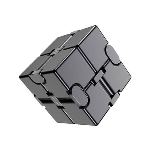 Infinity Infinity Cube Antistresová kostka kovová - černá