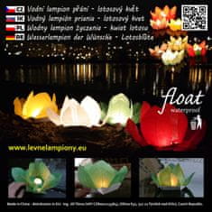 levnelampiony.eu Vodní lampion štěstí a přání - lotosový květ float, modrá