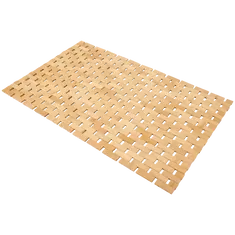 Ostatní Bambusová koupelnová rohož přírodní 50 × 78 cm