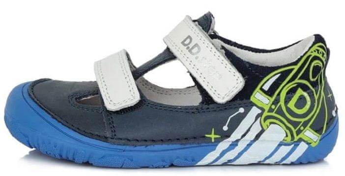 D-D-step chlapecké barefoot sandály H073-23 tmavě modrá 31