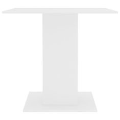Vidaxl Jídelní stůl bílý 80 x 80 x 75 cm kompozitní dřevo