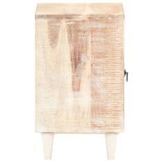 Greatstore Vyřezávaný noční stolek 40 x 30 x 50 cm masivní akáciové dřevo