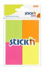 HOPAX Samolepící bločky Stick'n set 21091 | 51x38 mm, 4x50 lístků, 4 neonové barvy