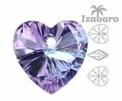 Izabaro 2ks crystal vitrail light 001vl srdce přívěsek