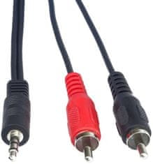 PremiumCord Jack 3.5mm - 2x CINCH M/M - 2m