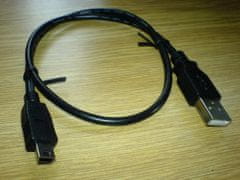 PremiumCord USB, A-B mini, 5pinů - 0,5m