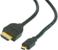 Gembird CABLEXPERT kabel HDMI-HDMI micro 1,8m, 1.3, M/M stíněný, zlacené kontakty, černá