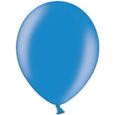 PartyDeco Balónky latexové metalické – 27 cm chrpová modř 100 ks
