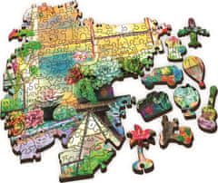 Trefl Wood Craft Origin puzzle Plážový domek 501 dílků