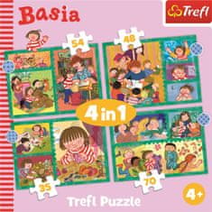 Trefl Puzzle Basia 4v1 (35,48,54,70 dílků)
