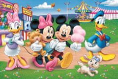 Trefl Oboustranné puzzle Mickey Mouse na pouti SUPER MAXI 24 dílků