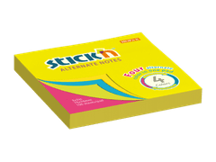 HOPAX Samolepící bloček Stick'n Alternate 21822 | 76x76 mm, 100 lístků, 4 neonové barvy