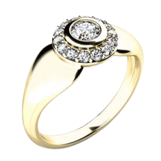 Pattic Zlatý briliantový prsten AU 585/1000 G1089801