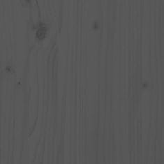 Petromila Zahradní lavice šedá 203,5 x 48 x 91,5 cm masivní borové dřevo