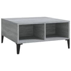 Vidaxl Konferenční stolek šedý sonoma 60 x 60 x 30 cm dřevotříska