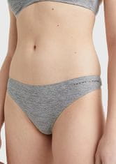 Tommy Hilfiger Dámská tanga UW0UW03555, Šedá, XS