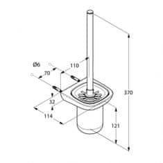 Kludi KLUDI AMBA Toaletní WC souprava 5397405 - Kludi