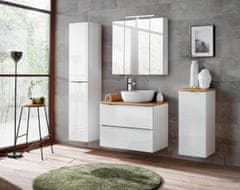 COMAD COMAD CAPRI WHITE 811B FSC Nízká skříňka s košem na prádlo - Comad