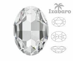 Izabaro 2ks crystal crystal 001 oval fancy stone glass