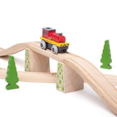 InnoVibe Bigjigs Rail Elektrická lokomotiva Červený silák