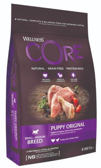 WELLNESS-CORE Wellness Dog SB/SM Puppy krůta a kuře 10kg