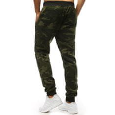 Manstyle Pánské tepláky zelené camo ux1469 L