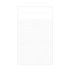 HOPAX Samolepící blok Stick'n 21852 | 114x190 mm, 50 listů, čtverečkovaný papír, bílá