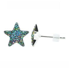 Levien Náušnice sparkly STAR PU 10mm - VITRAIL MEDIUM