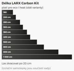 LARX Carbon Kit heat 360 W, topná fólie pro svépomocnou instalaci, délka 4,0 m, šířka 0,5 m