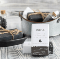 OLIVOS Přírodní mýdlo s dřevěným uhlím - 125 g
