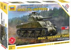 Zvezda  Model Kit tank 5063 - M4 A2 (75mm) Sherman Medium Tank (1:72)