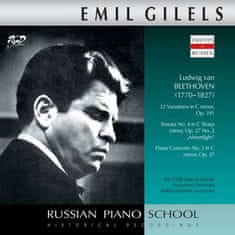 Gilels Emil: Beethoven - 32 Variations, Op. 191 / Piano Sonata "Moonlight"