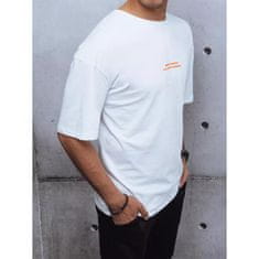 Dstreet Pánské tričko s potiskem SHAYA bílé rx4623z XL