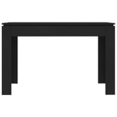 Greatstore Jídelní stůl černý 120 x 60 x 76 cm dřevotříska