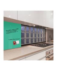 SMATAB® skleněná magnetická tabule zelená veronesova 35 × 35 cm