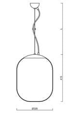 OSMONT OSMONT 67302 TANIA L1 závěsné skleněné svítidlo bílá IP40 3000 K 27W LED DALI