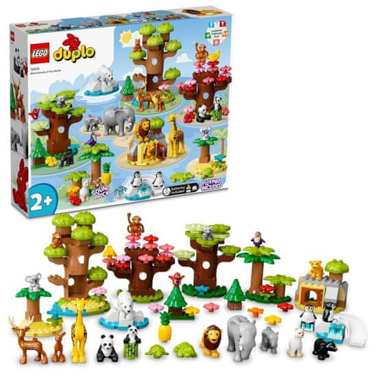 LEGO DUPLO 10975 Divoká zvířata světa - rozbaleno