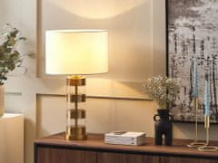 Beliani Zlatá skleněná stolní lampa BEATTON