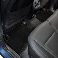 J&J Automotive PREMIUM BLACK velurové autokoberce pro Audi A4 B8 2008-2015 4ks
