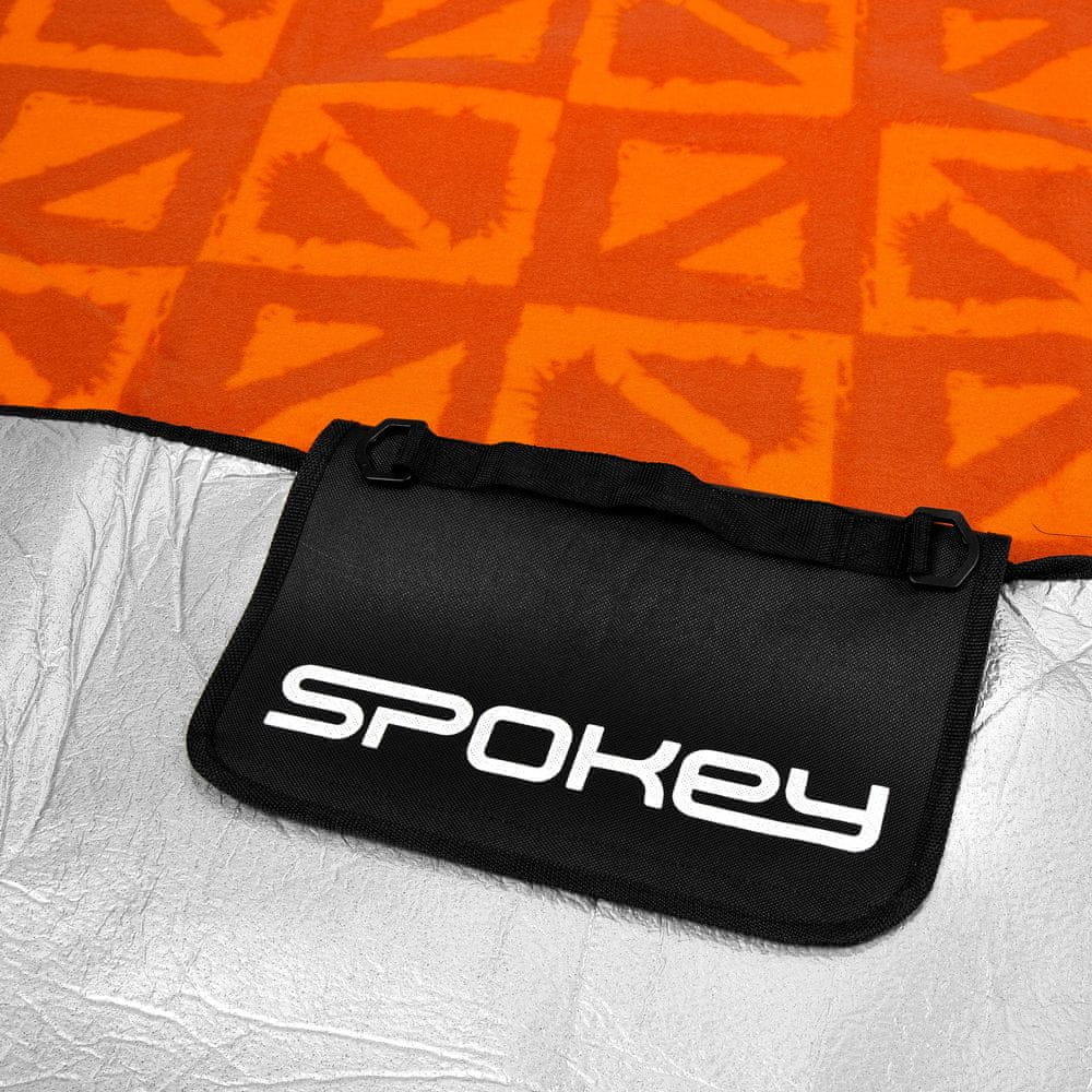 Spokey PICNIC APRICOTE Pikniková deka s popruhem 150 × 180 cm