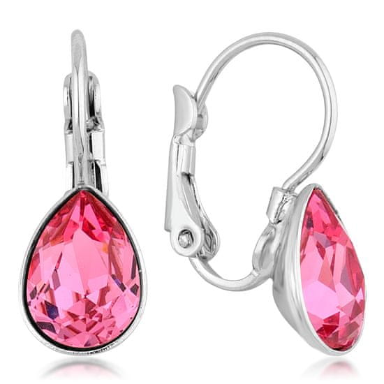 Levien Náušnice PEAR 10mm KL ROSE