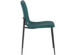 Danish Style Jídelní židle Fatima (SADA 2 ks), tkanina, zelená