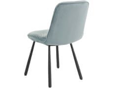 Danish Style Jídelní židle Mirinda (SADA 2 ks), samet, šedá