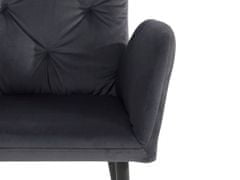 Danish Style Jídelní židle Milton (SADA 2 ks), samet, šedá