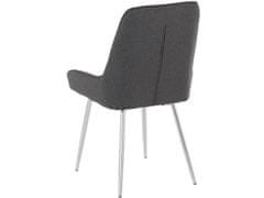 Danish Style Jídelní židle Jussi (SADA 2 ks), tkanina, antracitová