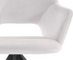 Danish Style Jídelní židle Trumpet (SADA 2 ks), samet, světle šedá