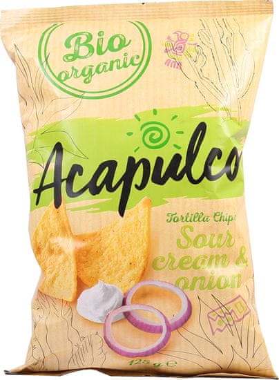 Acapulco Bio tortilla chipsy zakysaná smetana 125 g